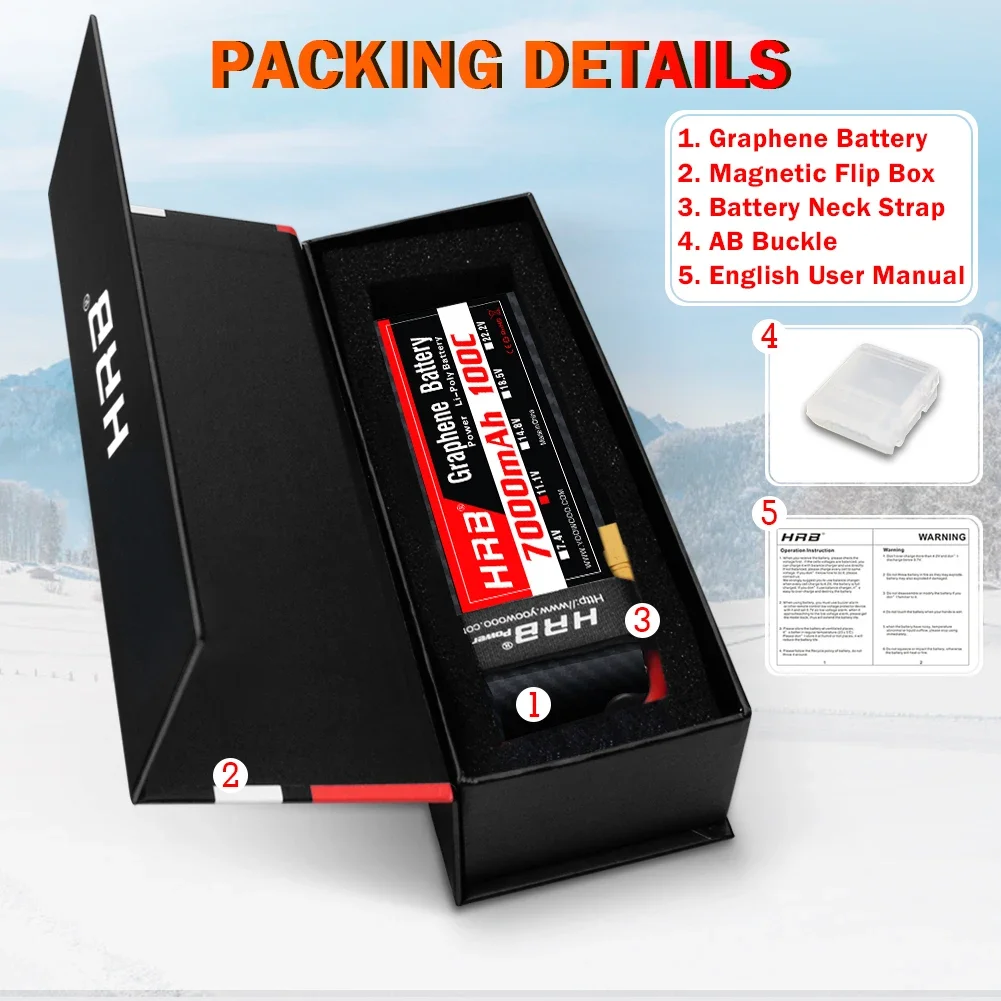4S Lipo Battery 14.8V 6000Mah - Batteria al grafene 2S 3S 4S