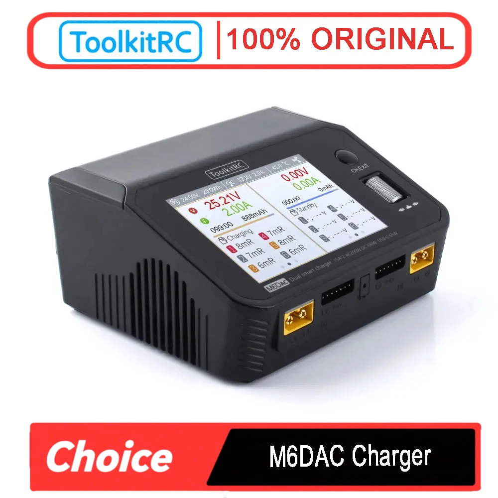 Toolkitrc M6Dac Smart Charger - ToolkitRC M6DAC Caricabatterie/Scaricabatterie Intelligente DC a