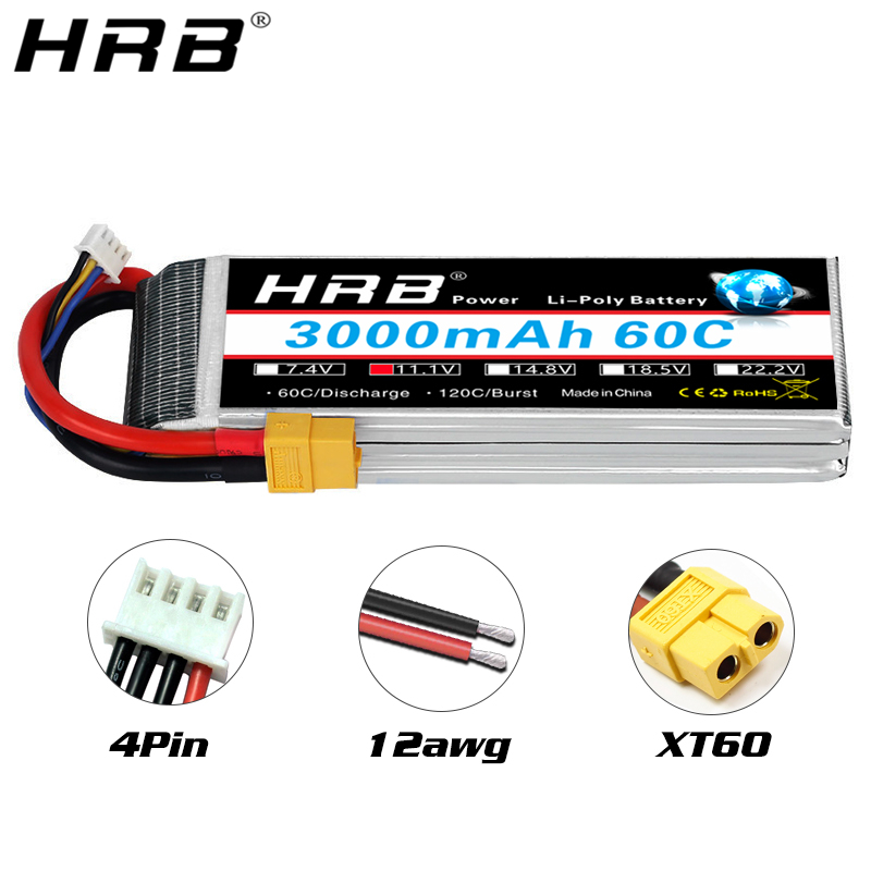 Batteria lipo HRB 2S 3S 4S 6S  - 4S Lipo Battery 14.8V 6000Mah recensione e prezzo