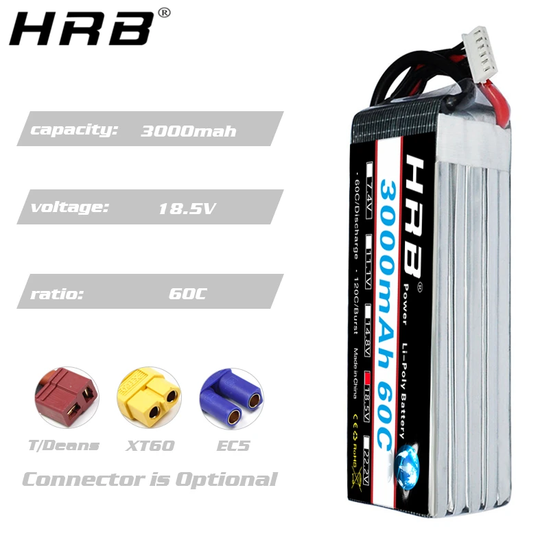 Batteria lipo HRB 2S 3S 4S 6S  - 4S Lipo Battery 14.8V 6000Mah recensione e prezzo